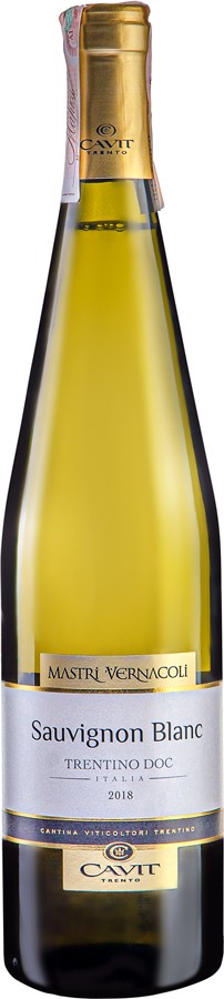 Вино Cavit Mastri Vernacoli Sauvignon Blanc белое сухое 12,5% 0,75 л