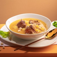 Суп гороховий із ребрами копченими