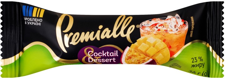 Сирок глазурований Premialle Cocktail&Dessert Манго-маракуйя з ароматом білого рому 23% 36г