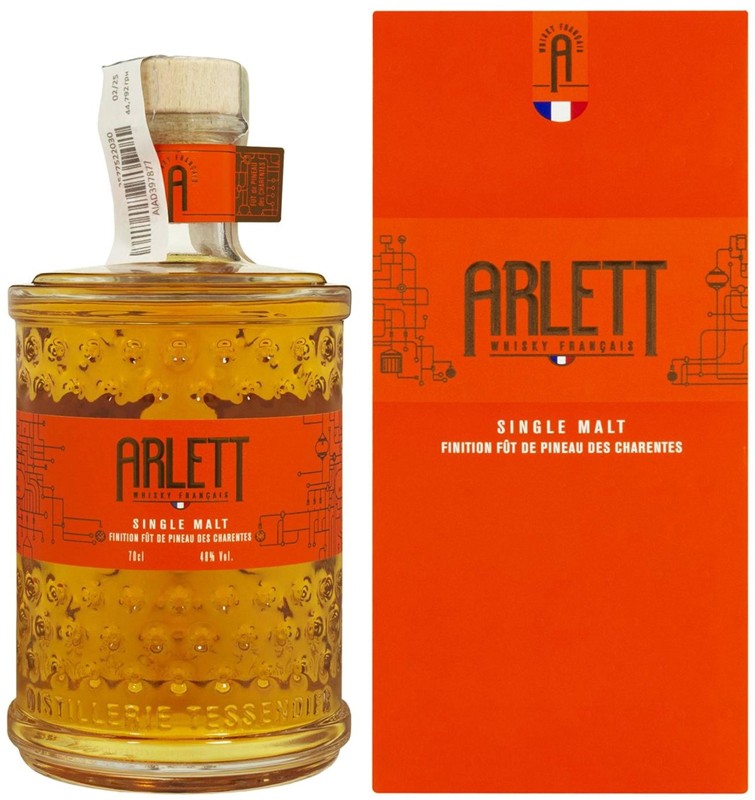 Виски Arlett Single Malt FFD Pineau Des Charentes 48% 0,7 л в подарочной упаковке