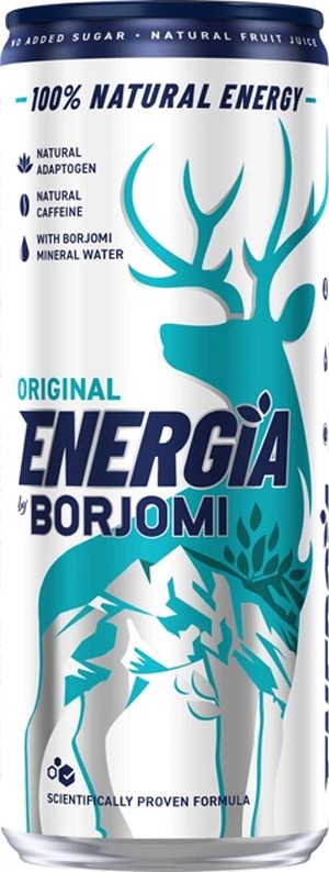 Напиток безалкогольный Borjomi Energia Original газированный тонизирующий с ароматизаторами тутти-фрутти 240 мл