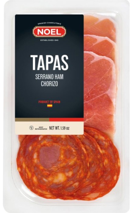 Тапас Noel из хамона Serrano и колбасы Chorizo 45 г