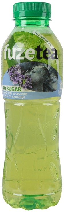 Чай холодний Fuzetea No sugar зелений зі смаком лохини та лаванди 500мл